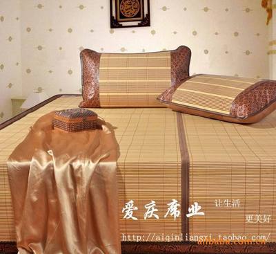 【厂家批发供应泰式打孔透气竹席 双面折叠碳化凉席】价格,厂家,图片,凉席,罗春霄-